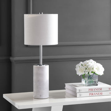 Aksel 25.5" Marble LED Table Lamp - JONATHAN Y